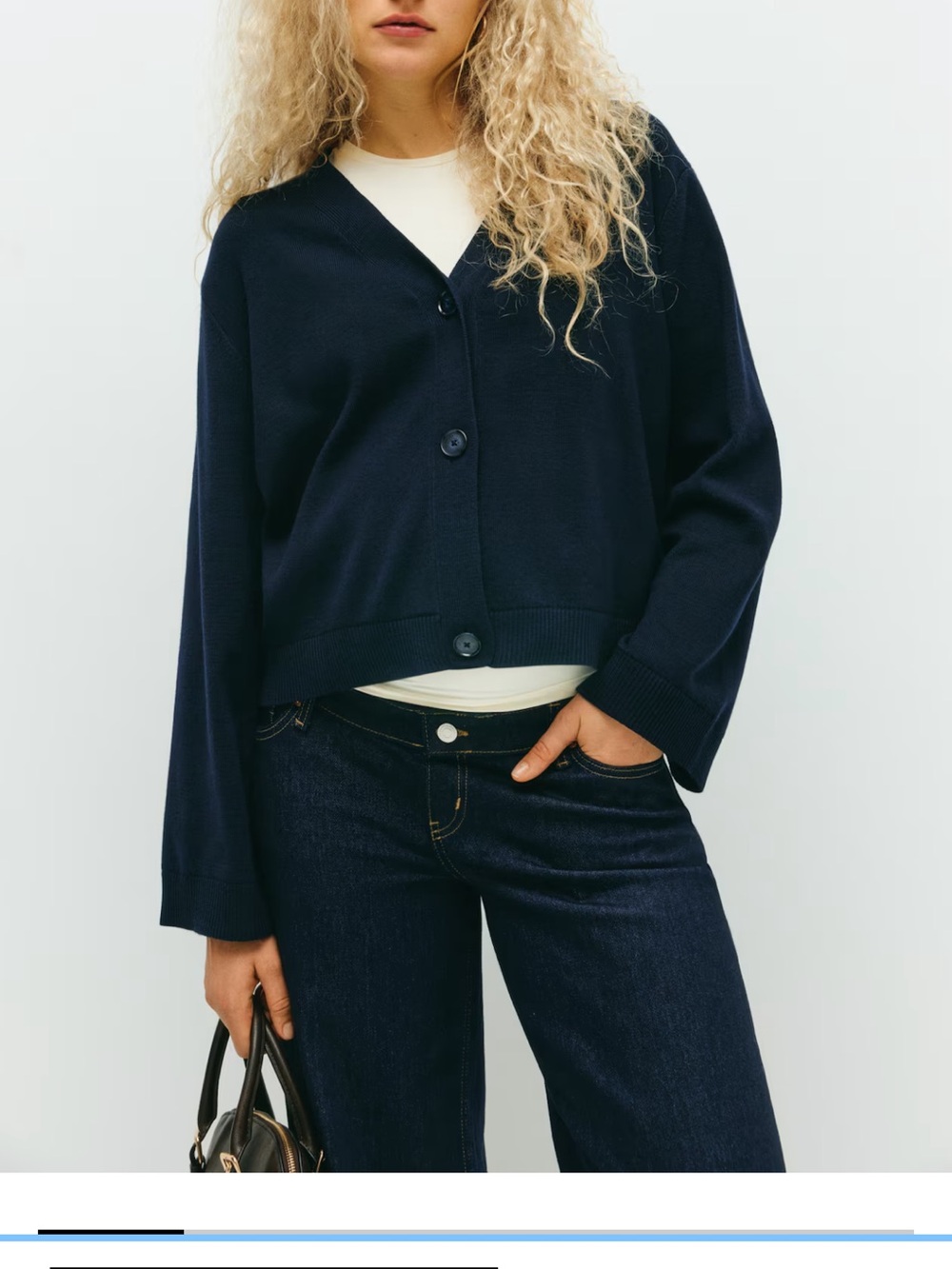H&M Navy Maternity Cardigan